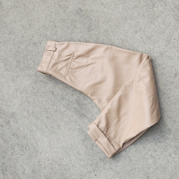 ZARA FAUX LEATHER PANTS - Picture 10 of 15